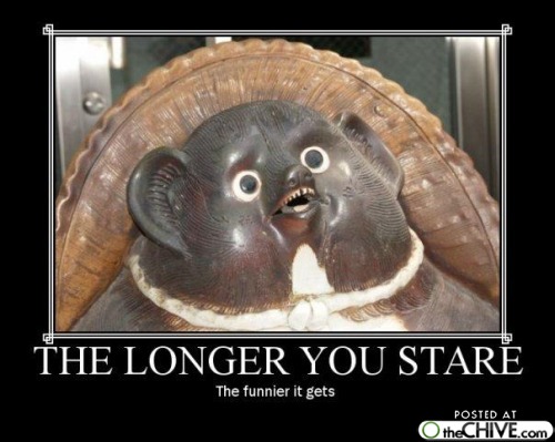 The Longer You Stare Funny Motivational Picture