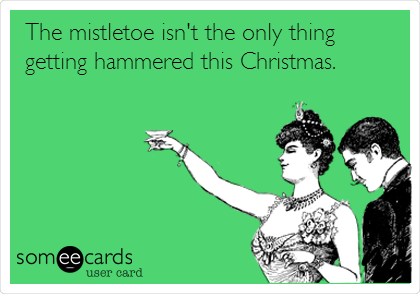 The Mistletoe Isn't The Only Thing Getting Hammered This Christmas Funny Picture