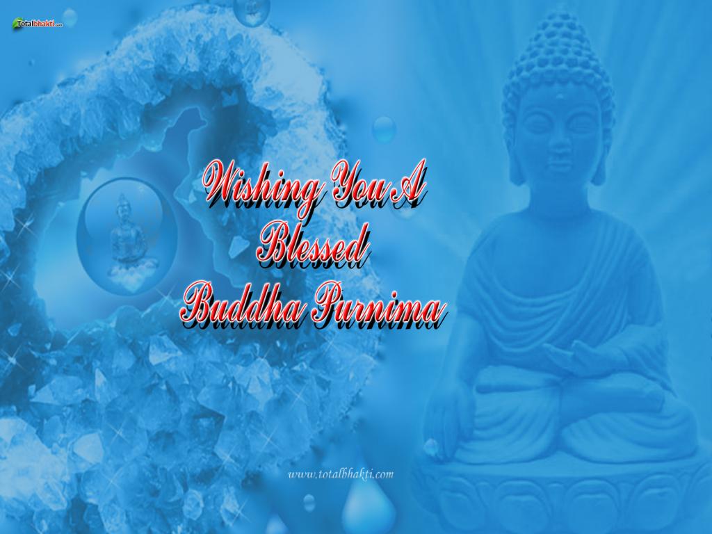 Wishing You A Blessed Buddha Purnima Wallpaper