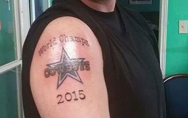 World Champs - Cowboy Star Tattoo On Right Shoulder
