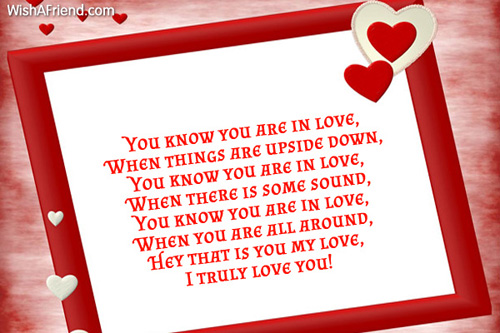 You Know You Are In Love Funny Love Poem Picture