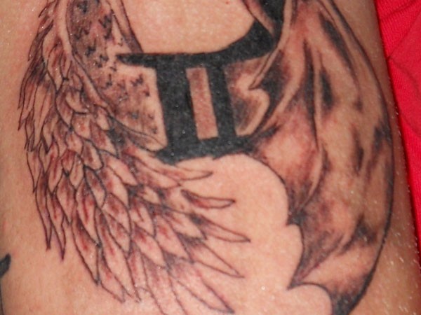 Gemini Angel And Devil Wings Tattoo Idea