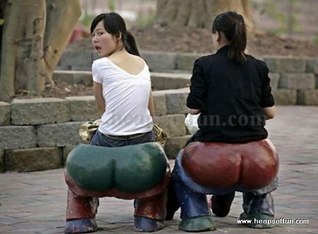Girls Sitting On Butt Chair Funny Image For Whatsapp