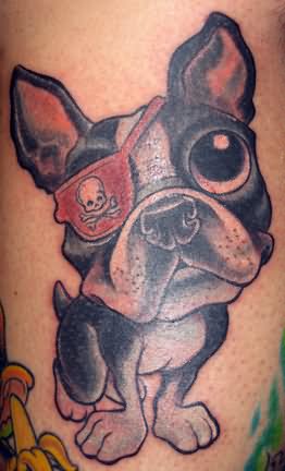 Pirate Dog Tattoo Design