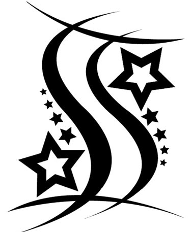 Stars And Gemini Zodiac Tattoo Design