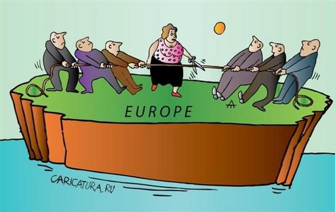 Tug Of War Funny Europe Cartoons Image