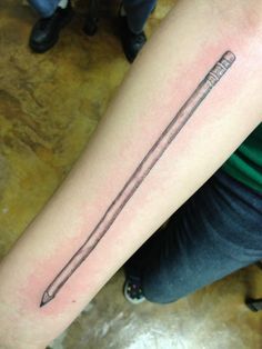 Amazing Pencil Tattoo On Forearm