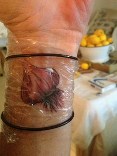 Attractive Garlic Tattoo On Wrist