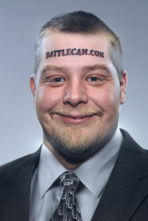 Battlecam.com Tattoo On Forehead