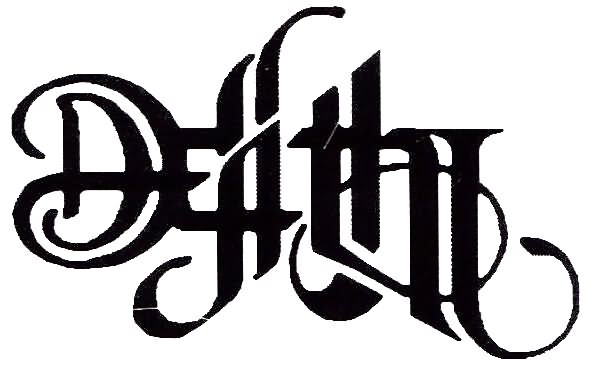Death Lettering Tattoo Stencil