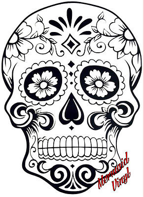 Dia De Los Muertos Skull Tattoo Stencil