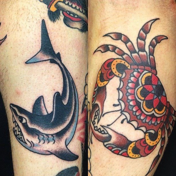 Dolphin And Crab Tattoo Images
