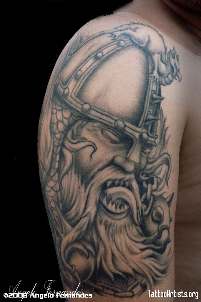 29+ Wonderful Viking Tattoos On Half Sleeve
