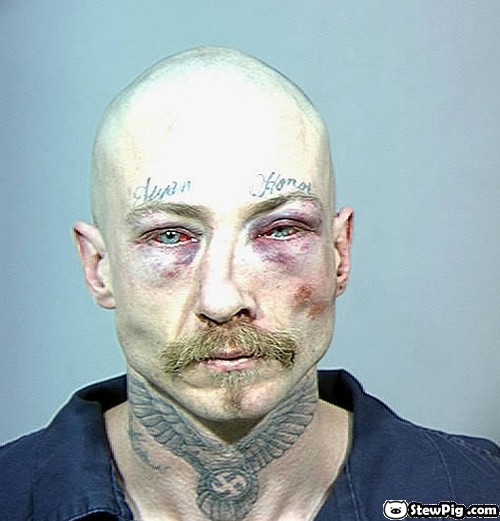 Prisoner Forehead Tattoo