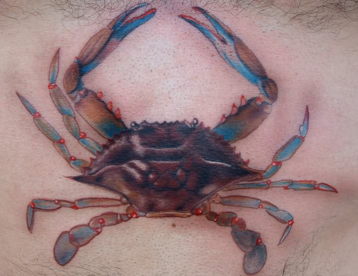 Unique Crab Tattoo Image