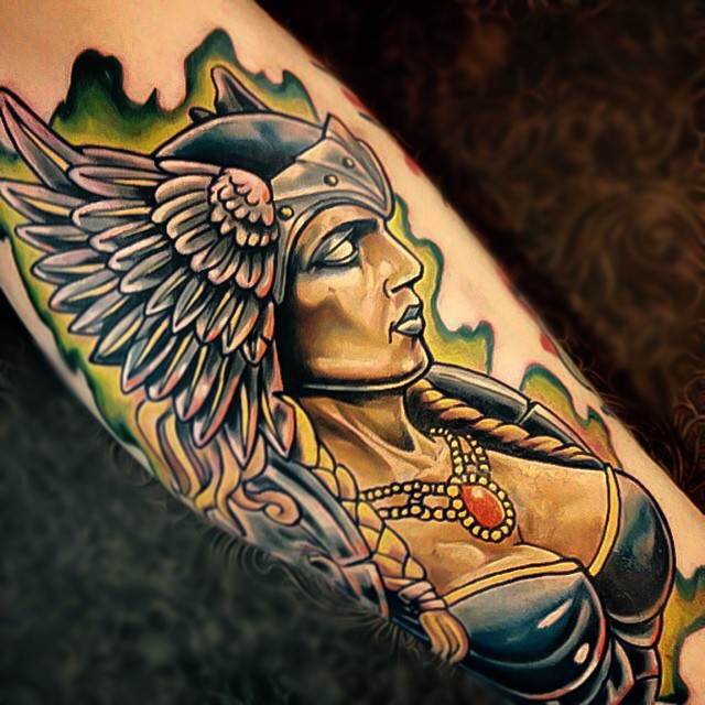 Viking Tattoo On Arm Full Sleeve