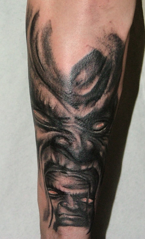 Viking Tattoo On Arm Sleeve
