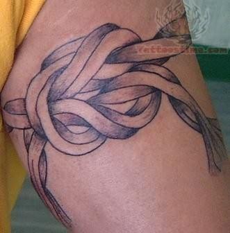 Awesome Knot Tattoo Design For Armband