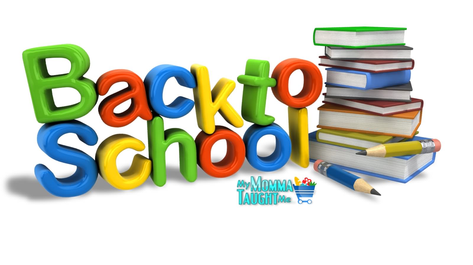 Back To School 3d Text Picture