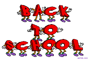 Back To School Animated Dancing Text Picture