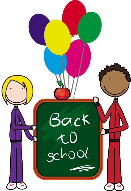 Back To School Boy And Girl Clipart