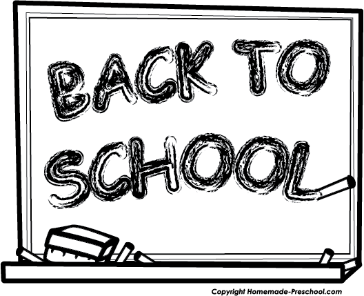 Back To School Chalkboard Clipart