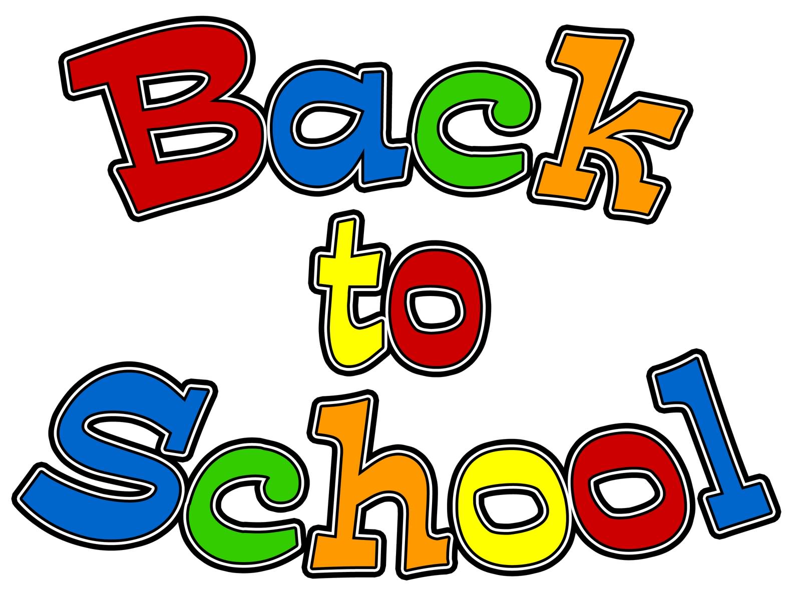 Back To School Colorful Clipart