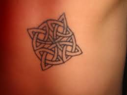Black Outline Celtic Knot Tattoo Design