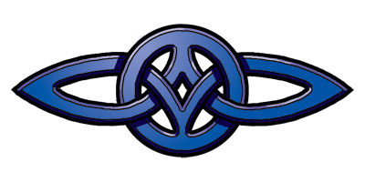 Blue Celtic Knot Tattoo Design