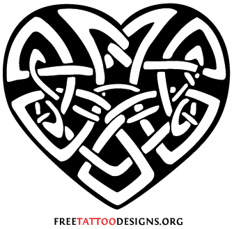 Celtic Heart Knot Tattoo Design