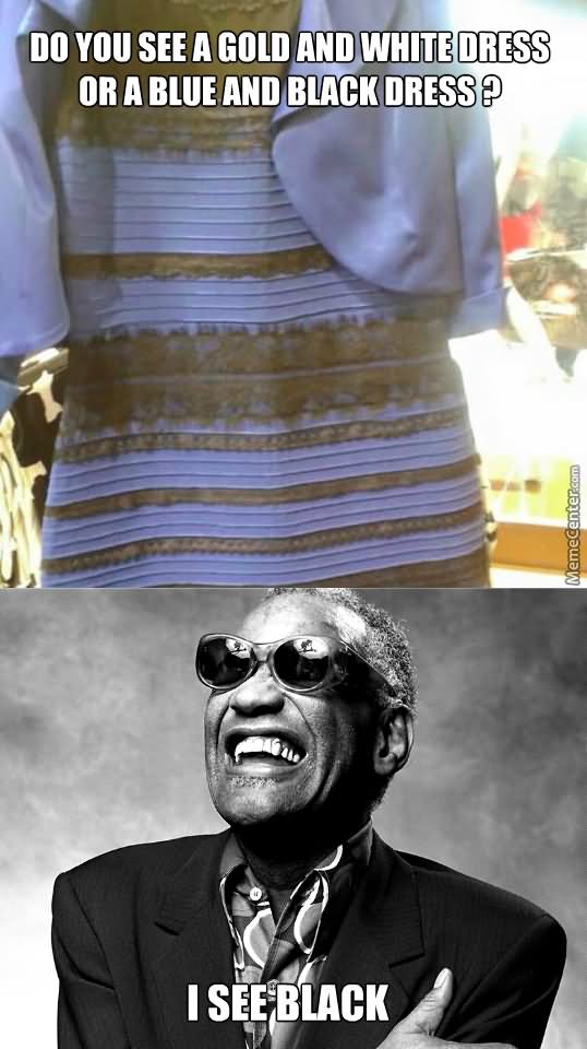 Do You See A Gold And white Dress Or A Blue And Black I See Black Funny Dress Image