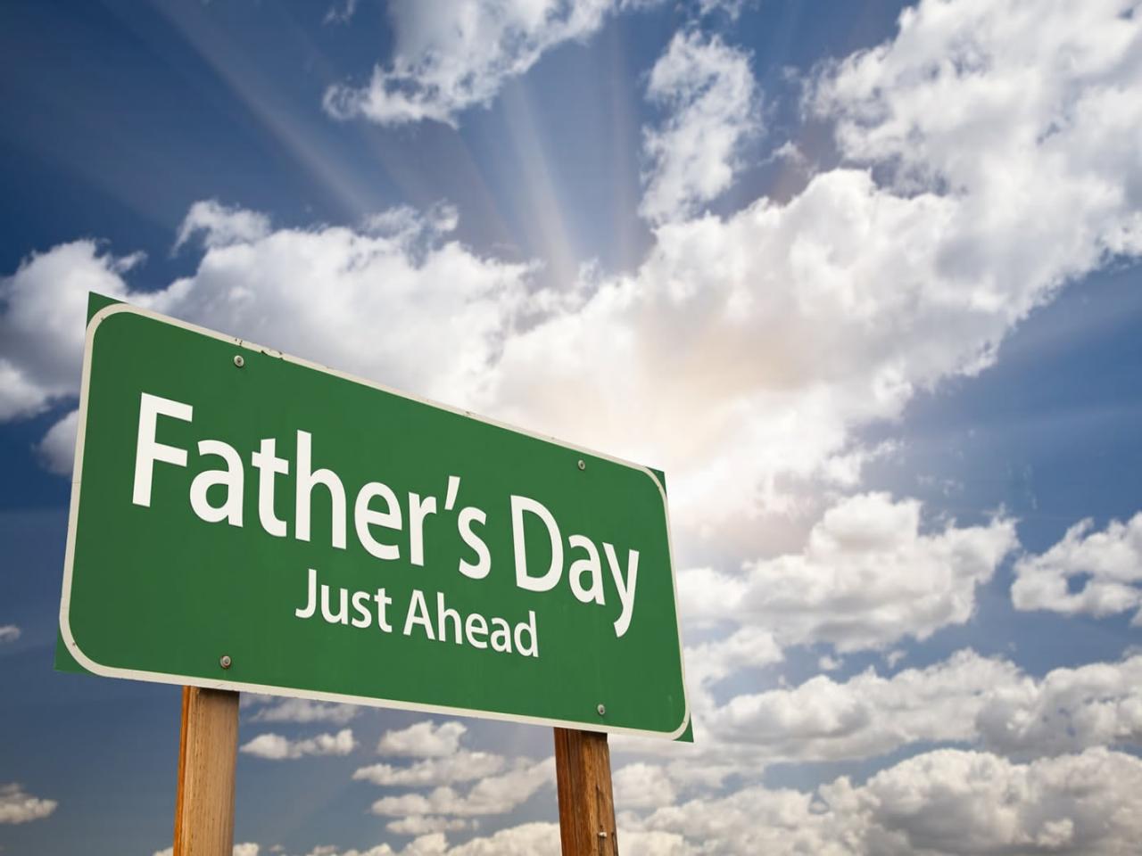 Father's Day Just Ahead Sign Board