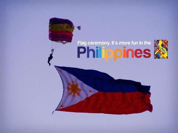 Flag Ceremony. It's More Fun In The Philippines Happy Independence Day