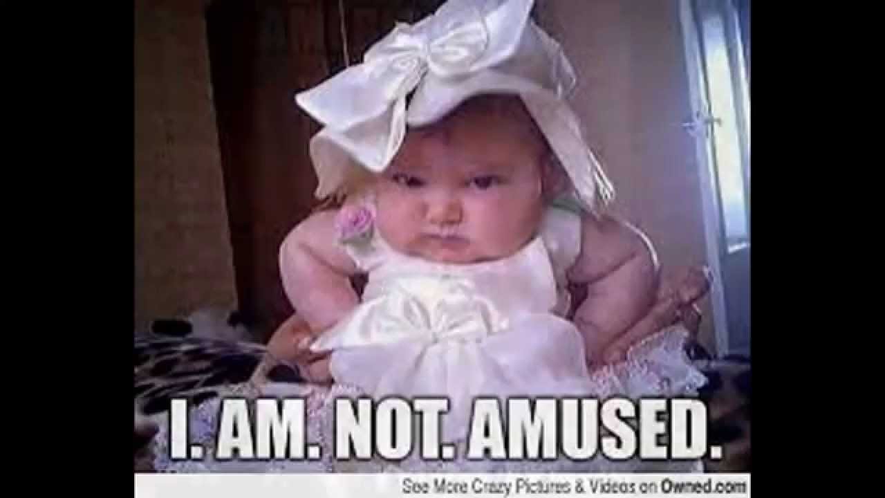 Funny Baby Meme I Am Not Amused Picture