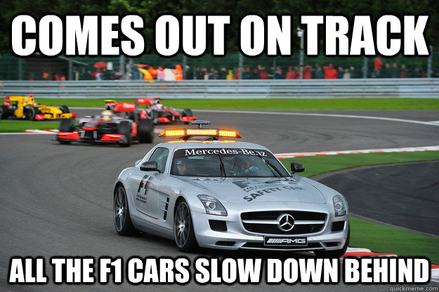 Funny Car Meme Comes Out On The Track Picture