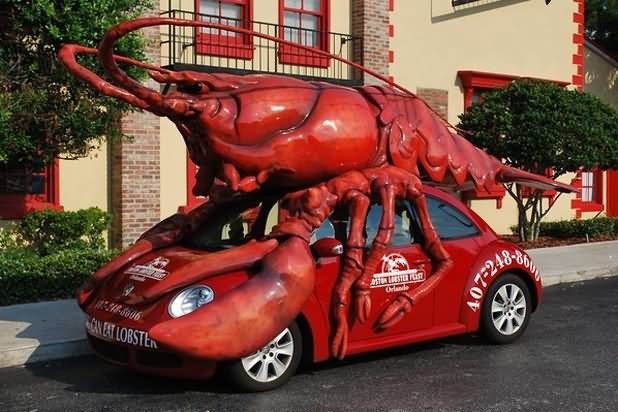 Funny Lobster Looking Car Picture