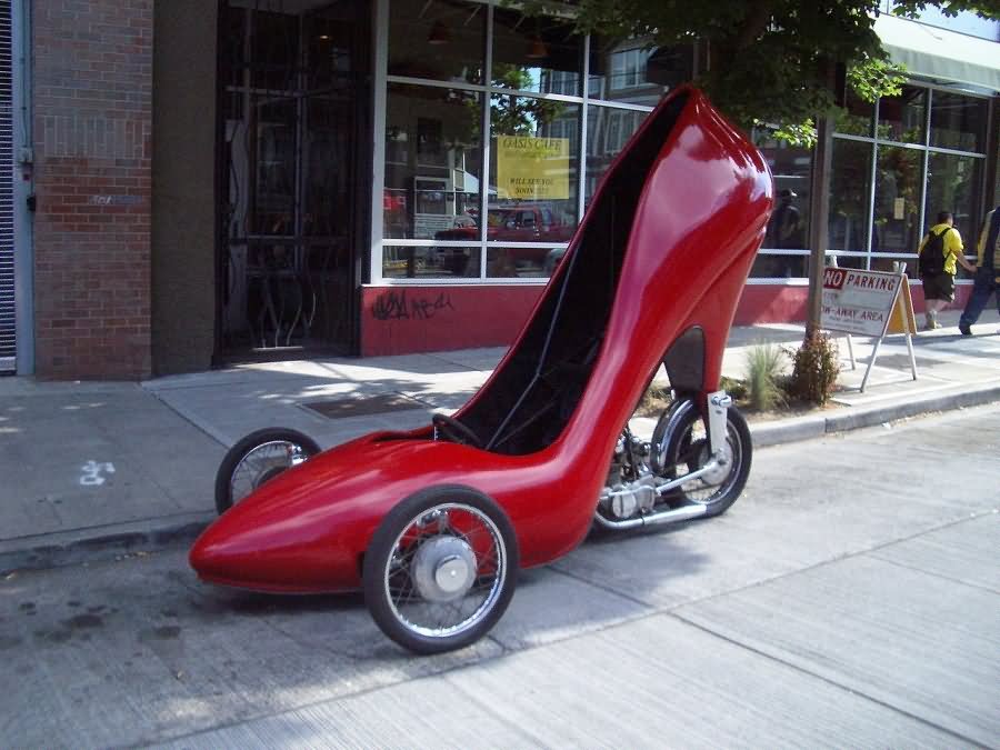 Funny Looking Car As Sandal Shape Picture