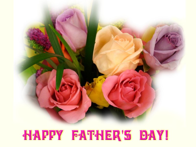 Happy Father's Day Beautiful Rose Flowers Picture