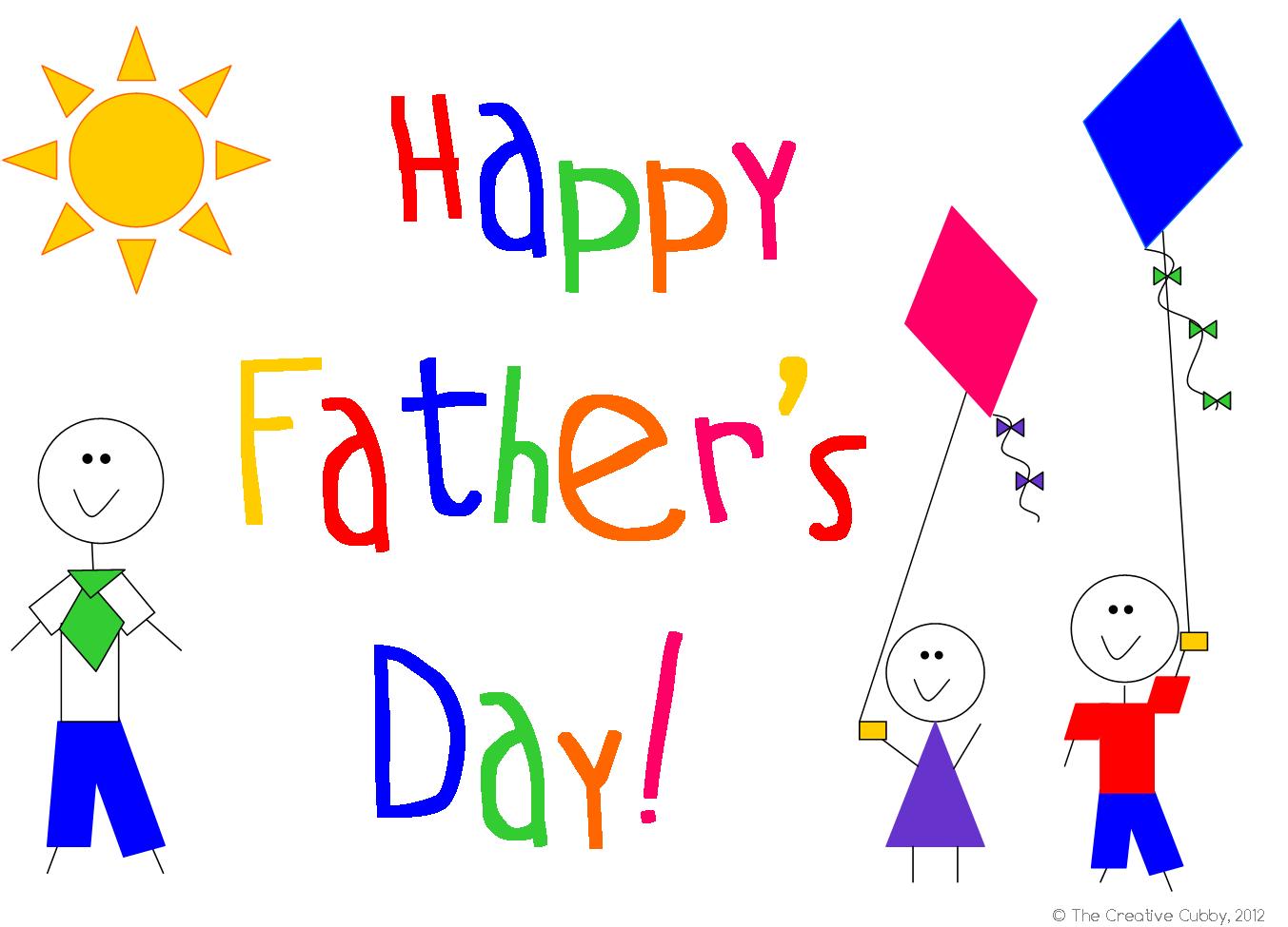 Happy Father's Day Colorful Drawing Picture