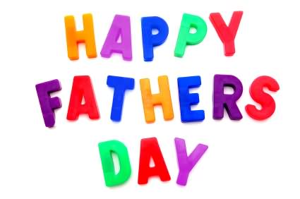 Happy Father's Day Colorful Text Picture
