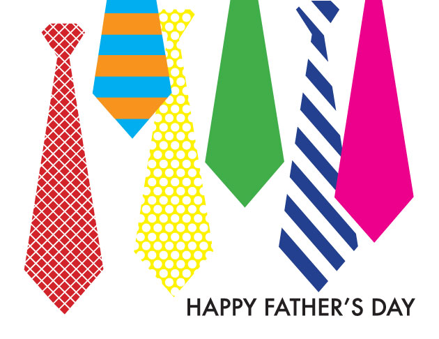 Happy Father's Day Colorful Ties Picture