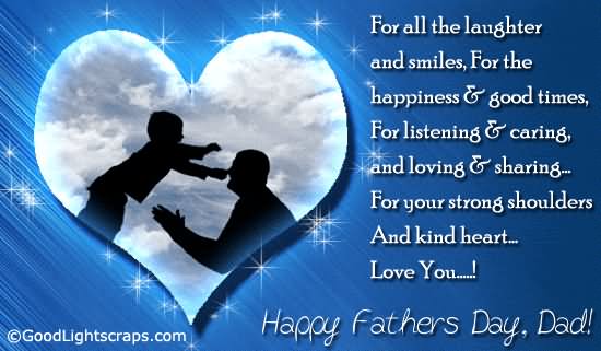 Happy Father's Day, Dad Glitter Ecard