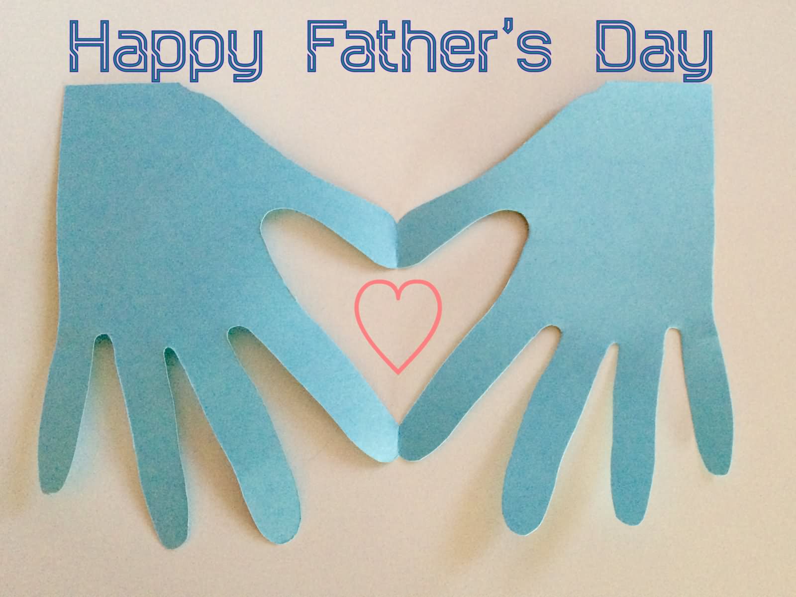Happy Father's Day Hands Greeting Card