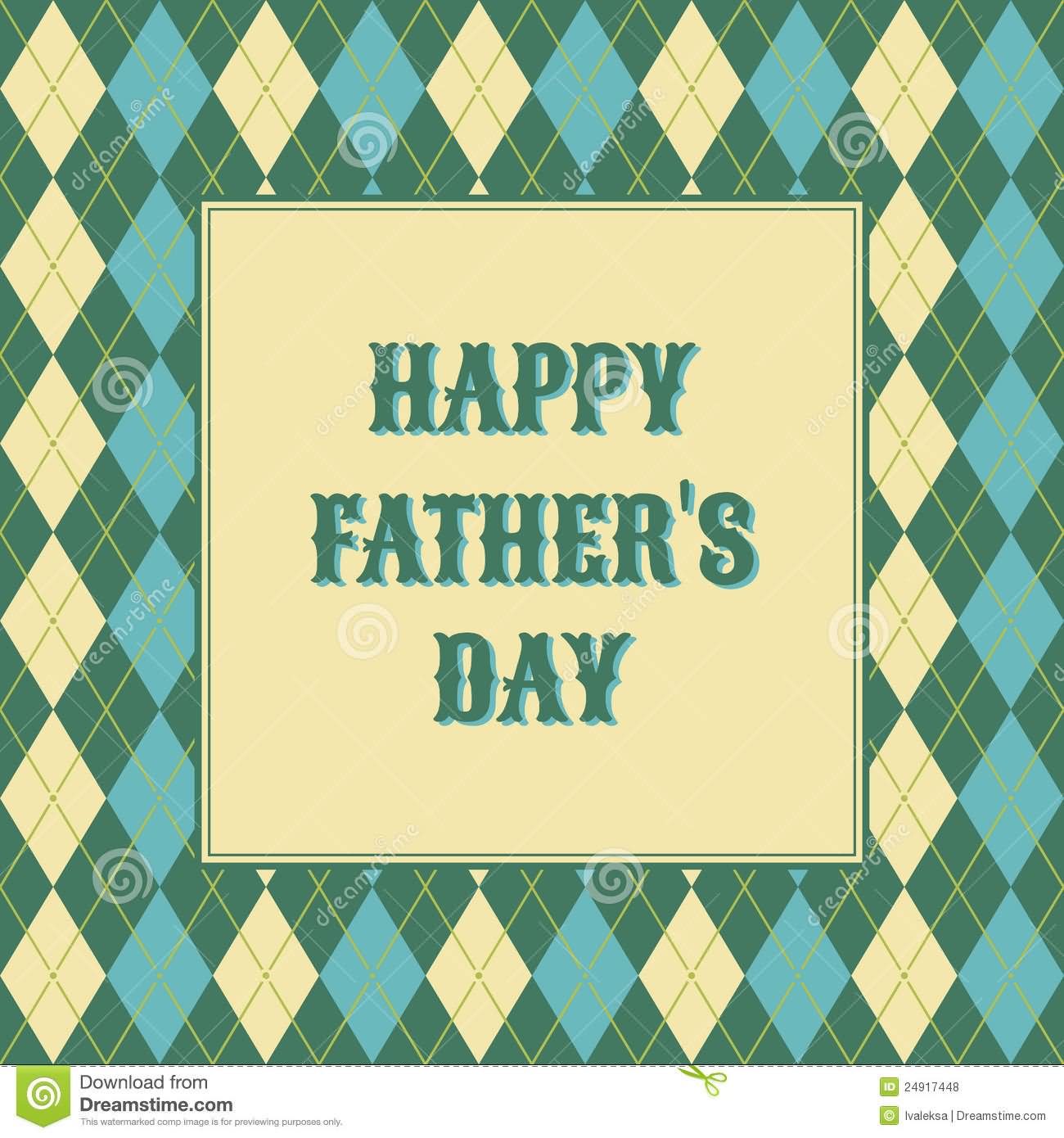 Happy Father's Day Simple Greeting Card
