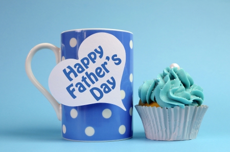 Happy Father's Day Tea Cup And Cupcake