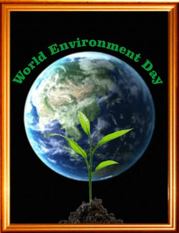 Happy World Environment Day Revolving Earth Animated Ecard