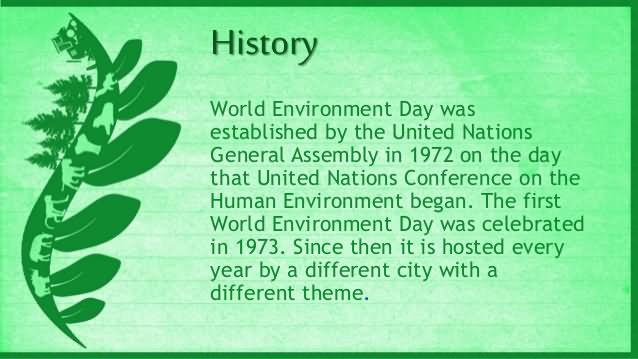 History Of World Environment Day