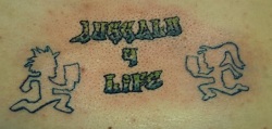 Juggalo Life - Black Outline Two ICP Logo Tattoo Design
