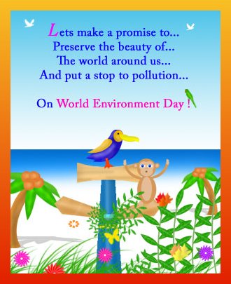Lets Make A Promise To Preserve The Beauty Of The World Around Us And Put A Stop To Pollution On World Environment Day