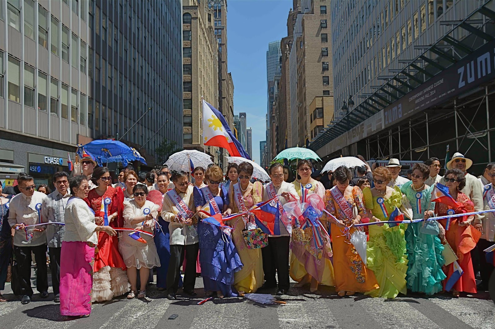 People Taking Part In Independence Day Philippines Parade
